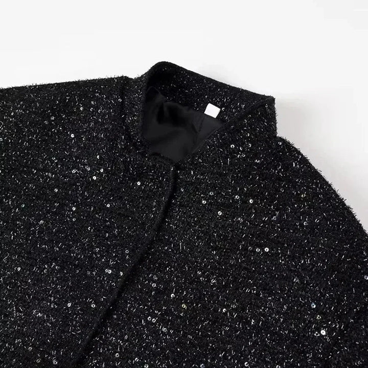 Chic Women's Blazer with Sequins and Elegant Cut