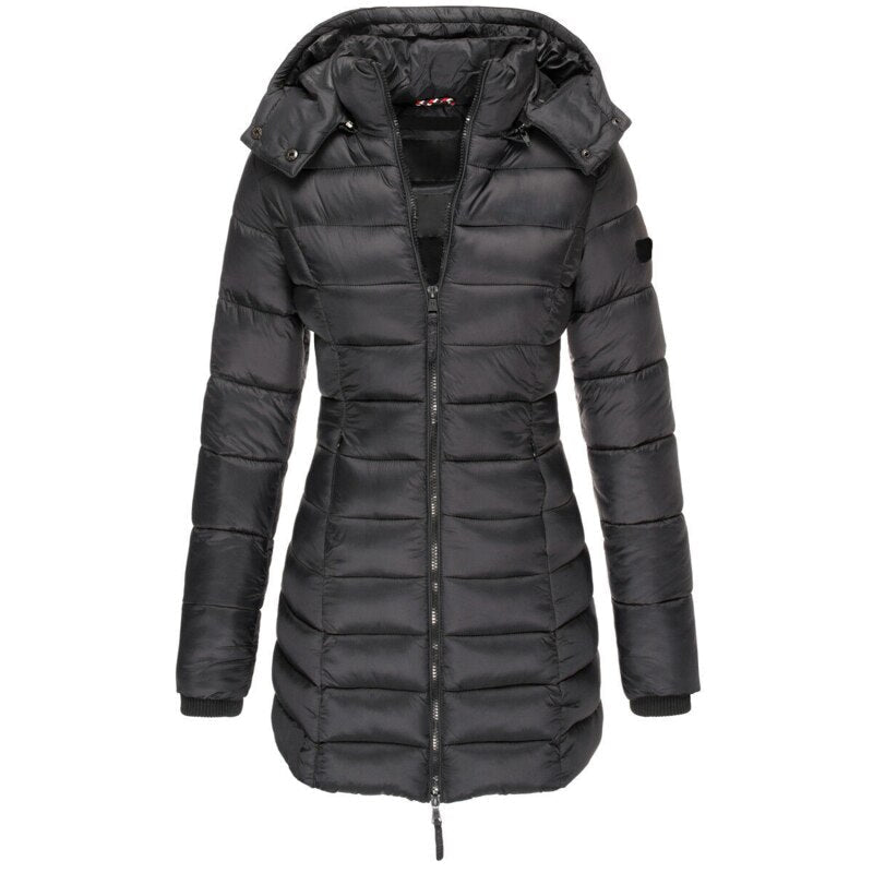 Cozy Hooded Down Coat for Women - Isabella