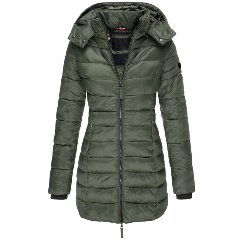 Cozy Hooded Down Coat for Women - Isabella
