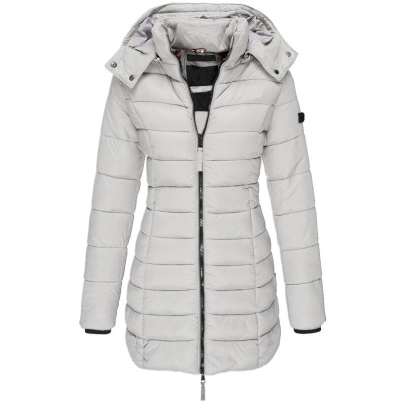 Cozy Hooded Down Coat for Women - Isabella