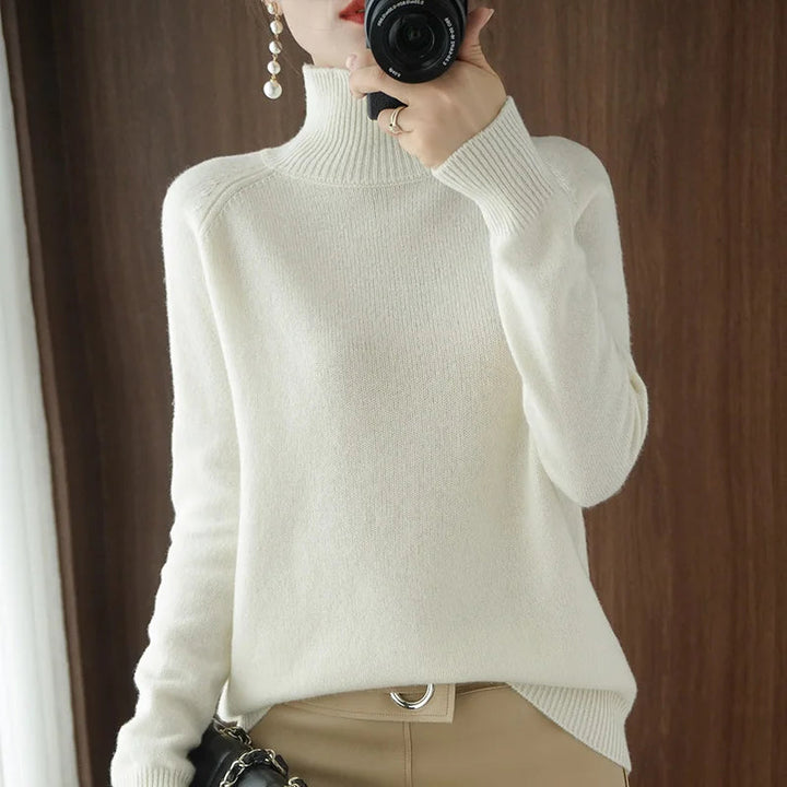 Women's Fitted Turtleneck Sweater