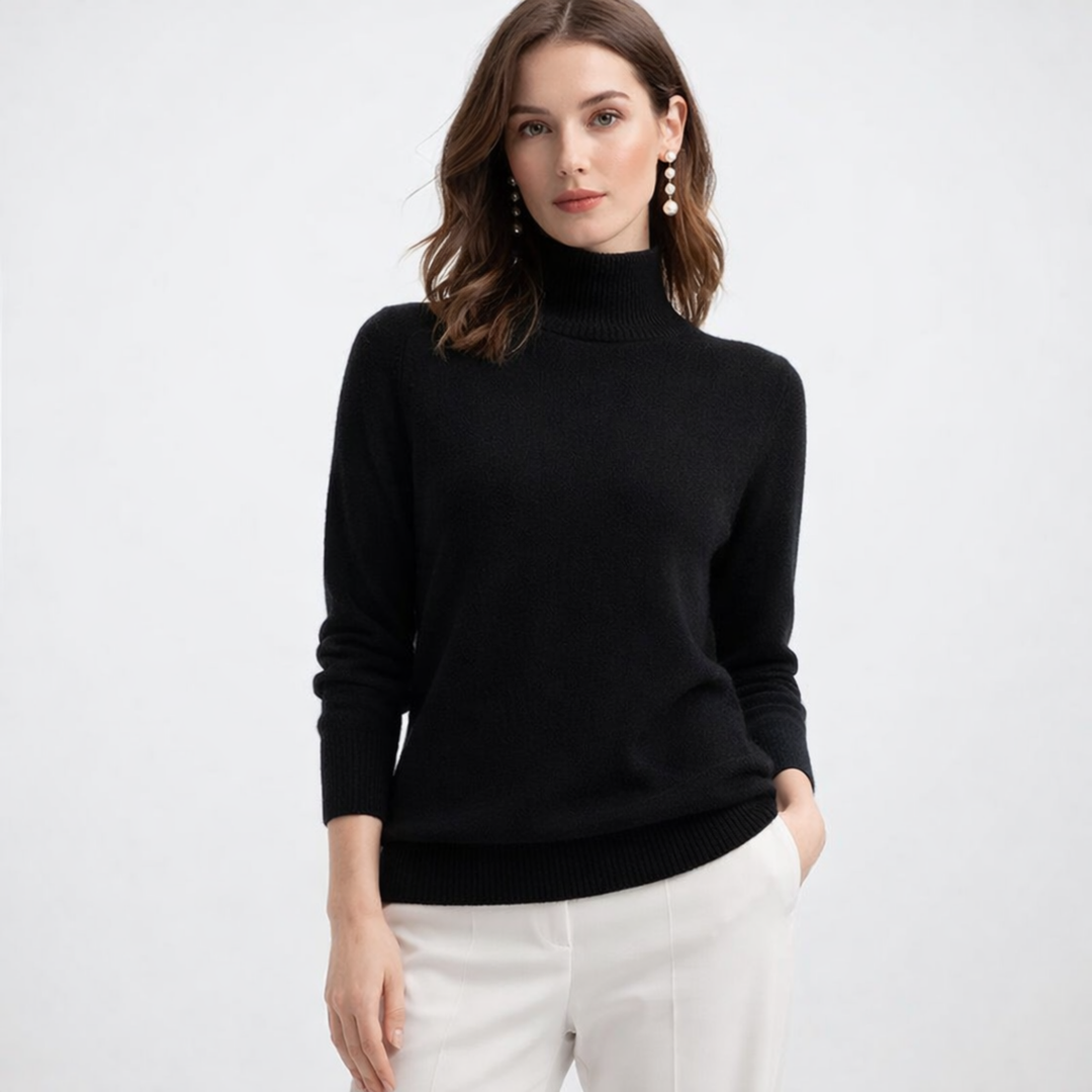 Women's Fitted Turtleneck Sweater