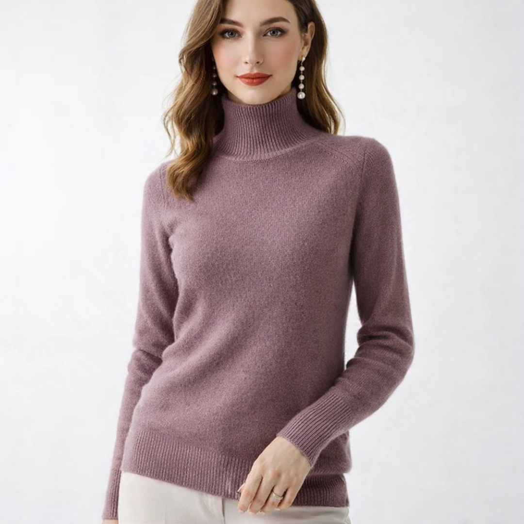 Women's Fitted Turtleneck Sweater