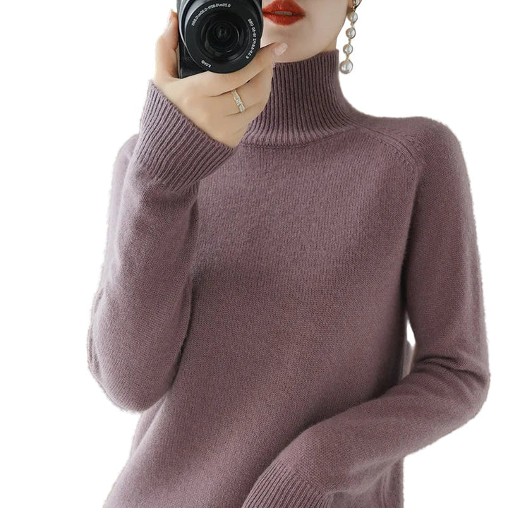 Women's Fitted Turtleneck Sweater