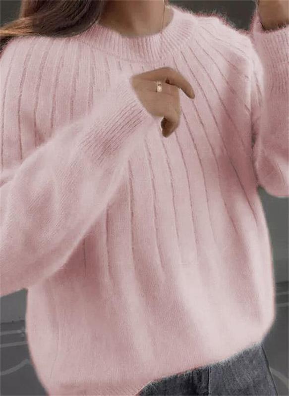 Women's Ribbed Crewneck Sweater