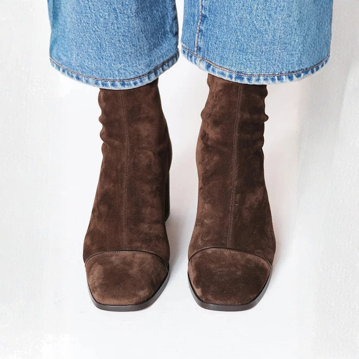 Women's Square Toe Ankle Boots