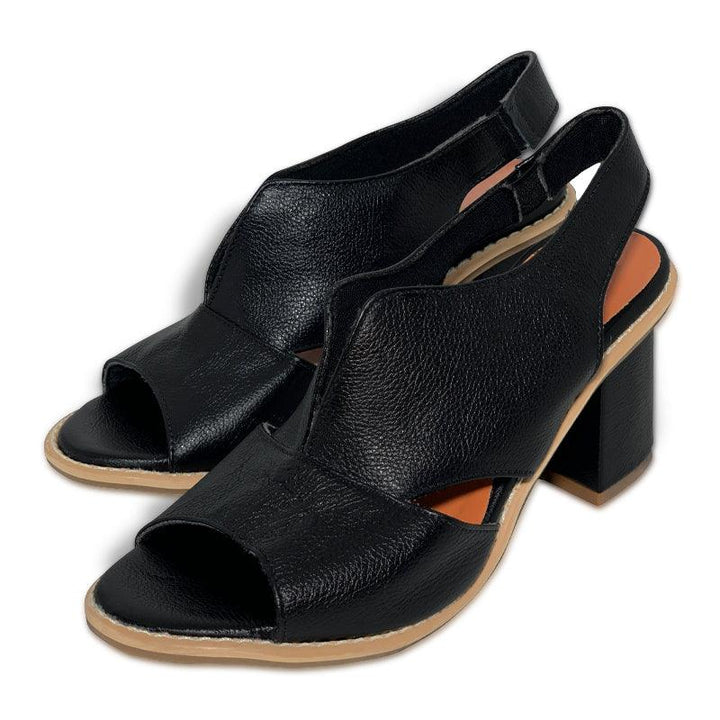 Selina Comfort Heeled Leather Sandals for Women