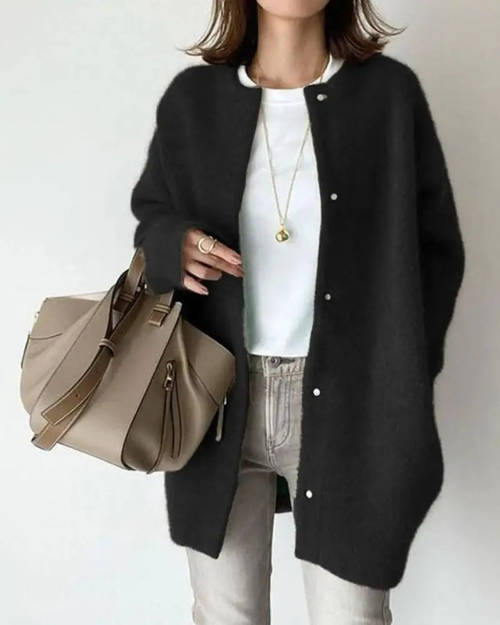 Knitted Mohair Blend Cardigan for Women - Ava